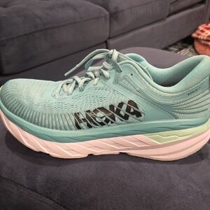 Hoka Women's Bondi 7 Teal Athletic Shoes